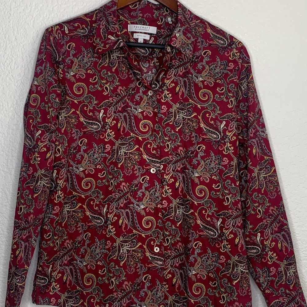 Foxcroft Paisley Blouse